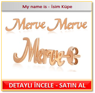 My name is - İsim Küpe