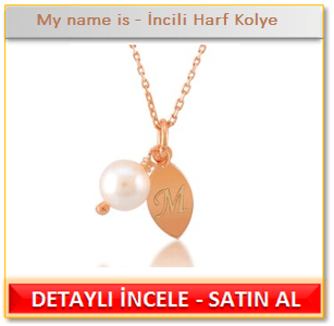 My name is - İncili Harf Kolye