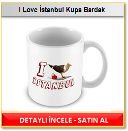 I Love İstanbul Kupa Bardak