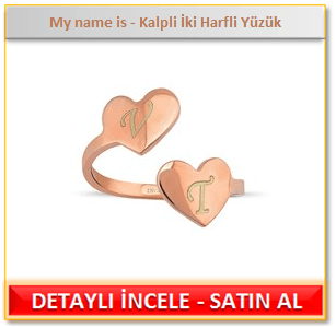 My name is - Kalpli İki Harfli Yüzük