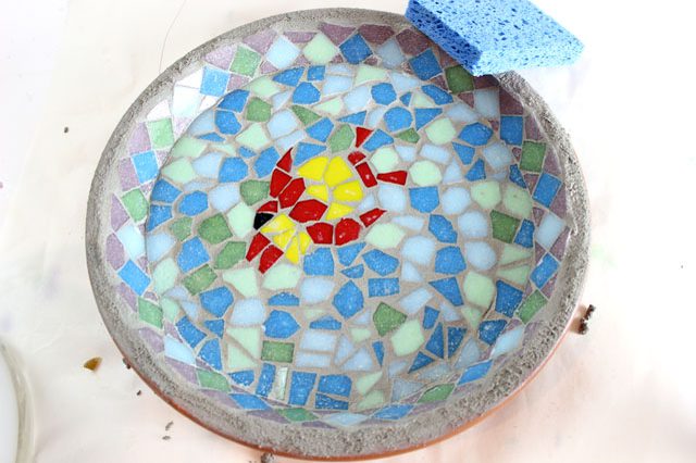 fayans desenli mozaik tabak nasıl yapılır